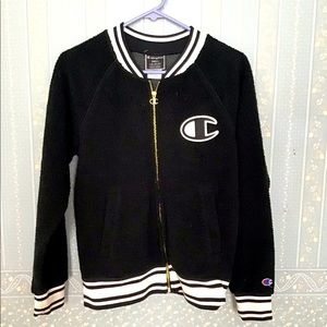 Champion Black and White Bomber Jacket